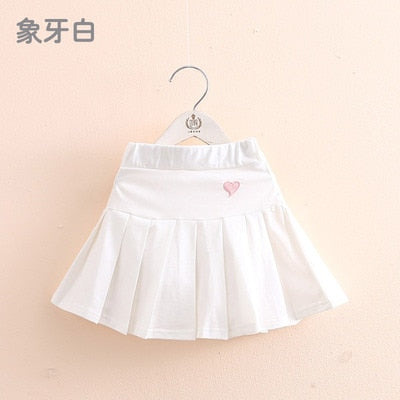 2022 Summer Fashion 3 4 6 8 9 10 12 Years Cotton School Children Clothing Dance Training For Lovey Baby Girls Skirt With Shorts