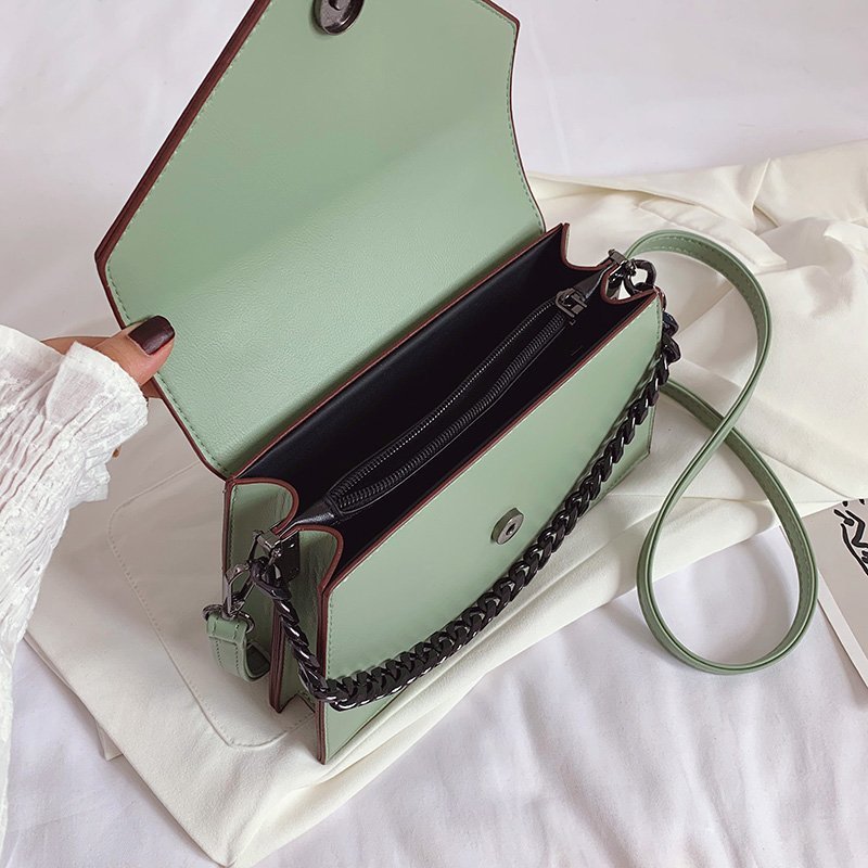 Neue Feste Leder Umhängetaschen Für Frauen 2021 Neue Kette Luxus Design Handtaschen Damen Messenger Umhängetaschen Weibliche Geldbörsen