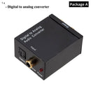 Grwibeou USB DAC Digital To Analog Audio Converter RCA R/L Output Optical Digital Stereo Audio SPDIF Coaxial To Analog DAC USB