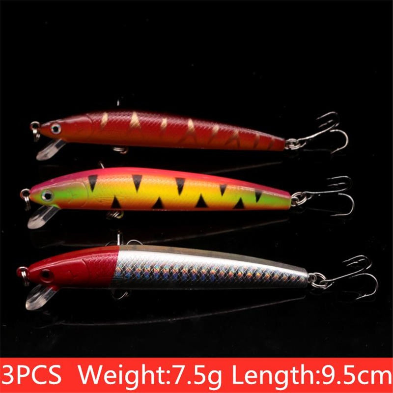 18 unids/lote todopoderoso conjunto de señuelos de pesca mixtos Wobbler Crankbaits Swimbait cebos duros cebo suave Spinner bajo aparejos de pesca de carpa