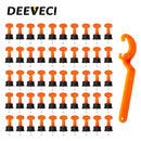100Pcs Flat Ceramic Floor Wall Construction Tools Reusable Tile Leveling System Kittile Leveling System for tile