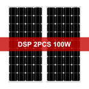 Dokio 18V 100W Rigid Solar Panel China 18V Monocrystalline Silicon Waterproof Solar Panel Charge 12V