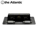 Toma DE corriente DE escritorio, toma DE corriente DE mesa 2 3 DE EU FR con carga USB, cubierta DE aleación DE aluminio negra y plateada emergente lenta para sala De reuniones