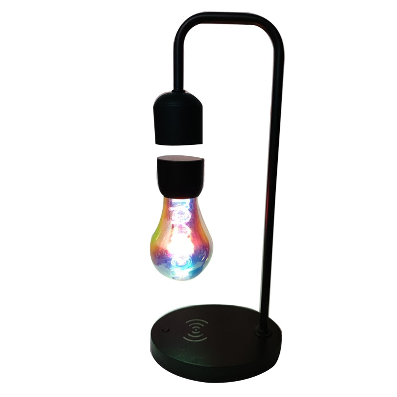 Magnetschwebebahn-Schreibtisch-LED-Lampe Drahtlose Ladebalance Nachtlicht-Induktionsbirne Für die Heimdekoration Schwimmende LED-Birne