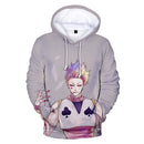 The Newest 3D Hisoka Hoodies Sweatshirts Men Women Hoodie Fashion Autumn 3D Comic Hisoka Boys Girls Black+White Pullovers