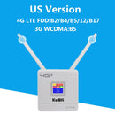 KuWfi 4G LTE CPE Wifi Router CAT4 150 Mbps Router inalámbrico desbloqueado 4G LTE SIM Wifi Router con antena externa WAN/LAN RJ45