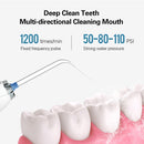 Irrigador Oral AZDENT HF-5/6, hilo Dental portátil de agua, hilo Dental recargable por USB, hilo dental con chorro de agua, depósito de agua con 5 puntas de chorro