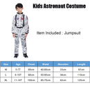Reneecho Kids Space Astronaut Costume Boys Orange Astronaut Cosplay Sliver Spaceman Costume For Halloween