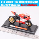 Maisto 1 18 Ducati Panigale V4 S GP Corse escala motocicleta modelo Diecast y vehículo de juguete X Diavel 1098s 848 EVO GP18 bicicleta de carreras