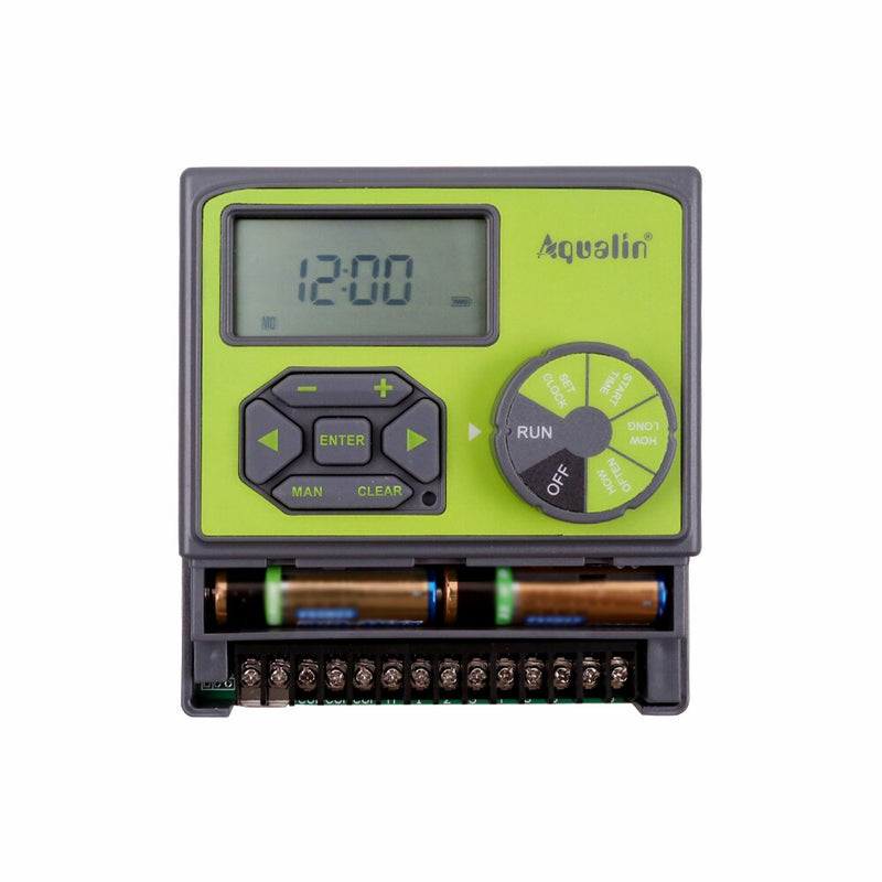 8 Stations Garden Automatic Irrigation DC 3V Input Controller Water Timer Watering System Used with 9-12 V DC Valve