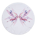 Summer Microfiber Round Beach Towel Circle Fairy Cupid Wings Print Shower Bath Towels Yoga Mat Blanket toalla de playa redonda