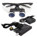 Dental Loupes Dental Magnifier Dental Lab Medical Loupes Magnification Binocular 2.5/3.5x420 Headlight Headlamp 5W Set Metal Box