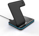 3 In 1 Qi Wireless Charger Stand for Apple Watch 8 7 Airpods Pro 15W Fast Charging Dock Station For iPhone 14 13 12 11 XS XR X 8