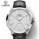 LOBINNI Seagull Mecánico Movimiento de cuerda a mano Relojes masculinos Lujo Suiza Marca Hombre Reloj impermeable Reloj de pulsera masculino