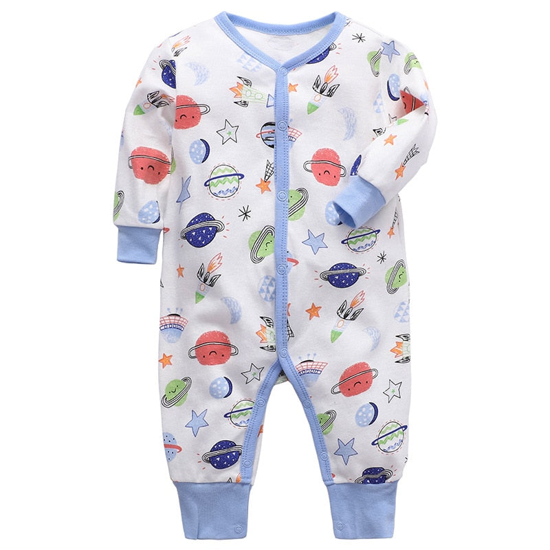 Baby Clothes Autumn 2021 Newborn Baby Pure Cotton Long-sleeved Jumpsuit Romper 3-24M Baby Boy&Girl Clothing