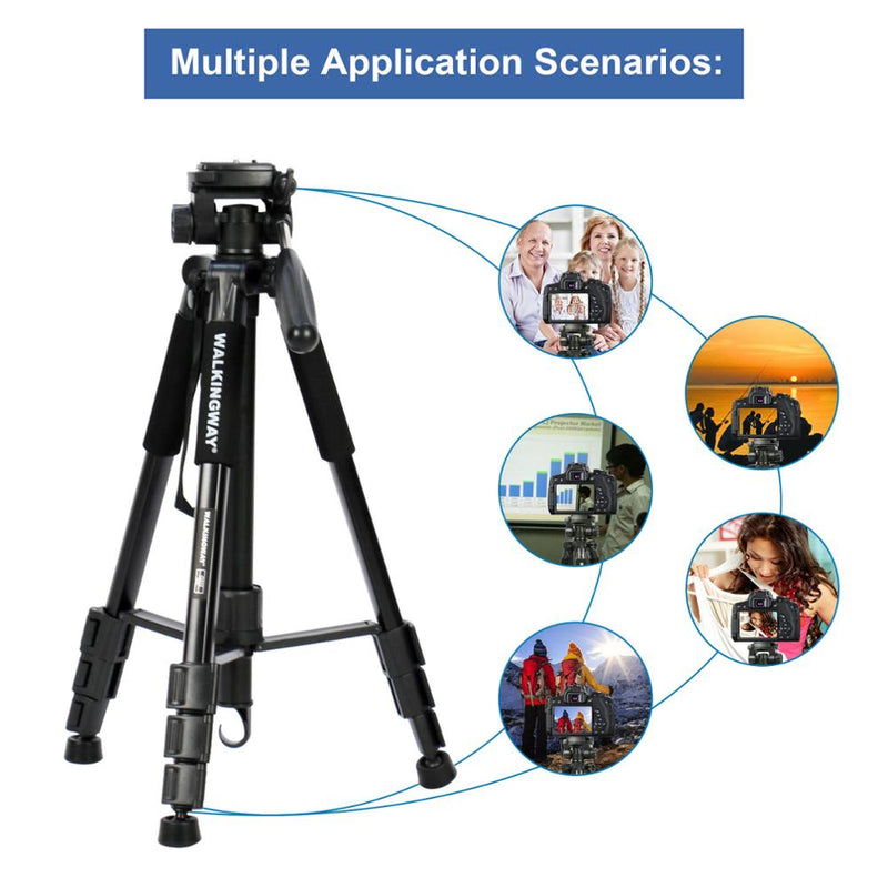 Walkingway Q222 Camera Tripod Tripode Stative light professional Tripod Monopod Travel Stand for Camera DSLR SmartphonePojector