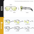 2022 Aviation Driving Photochromic Sunglasses Men Polarized Glasses Women Day Night Vision Driver Eyewear UV400 zonnebril heren