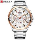 CURREN Sportuhren Herren Luxusmarke Quarzuhr Edelstahl Chronograph Big Dial Armbanduhr mit Datum Relogio Masculino