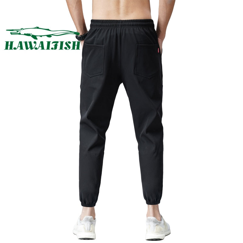 Pantalones deportivos para hombre 2021, pantalones de verano para hombre, pantalones con lazo para los pies, pantalones holgados para jóvenes, pantalones de chándal de marca, ropa para hombre, pantalones para hombre