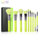 Docolor Neon Makeup Brushes 10/15pcs Professional Synthetic Hair Powder Foundation Eye Shadows Blending Contour Make Up Brushes