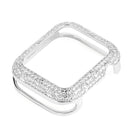 Armor Copper Schutzhülle für Apple Watch 7 Series 6 SE 5 4 3 Carved Diamond Cover Bumper für Iwatch 41mm 45mm 40mm 44mm 42mm