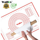 Almohadilla de silicona antiadherente Ex-Large WALFOS para horno, alfombrilla de repostería para hornear, alfombrilla para masa rodante, herramientas de confitería para pasteles y Fondant