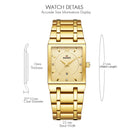 Top Relogio Feminino Luxo Golden Bracelet Watches Women Fashion Square Quartz Watch Ladies Diamond Watch Female Top Brand Luxury