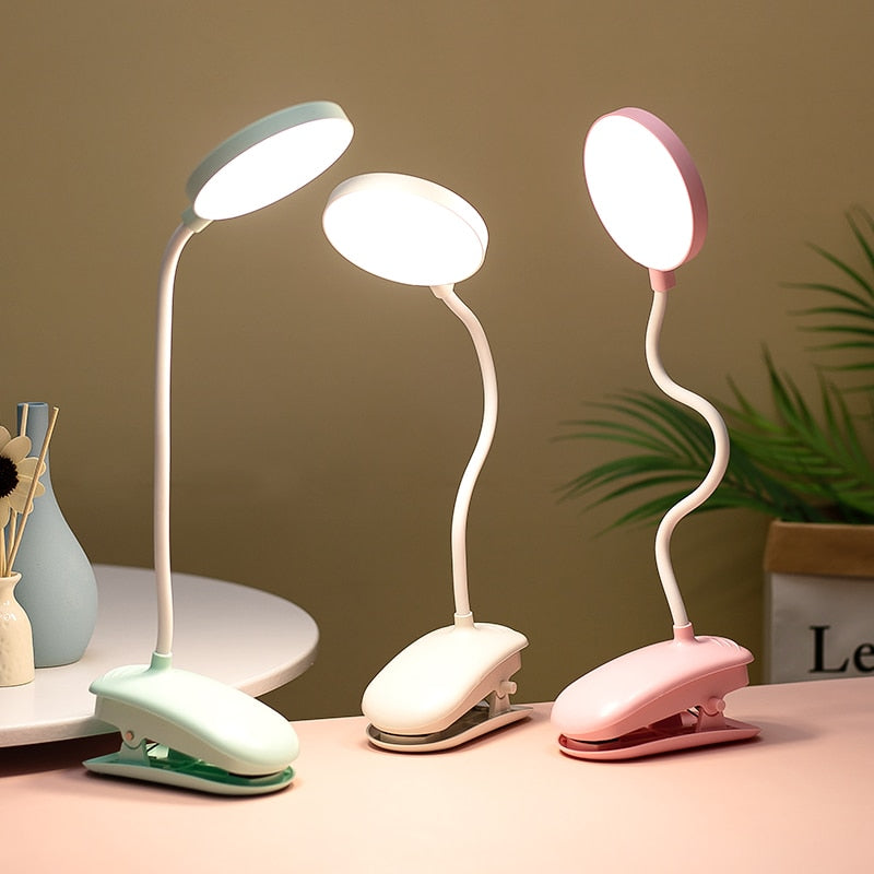 USB Multifunction Led Clamp Desk Lamp Flexible Gooseneck Touch Dimming Table Lamp Clip On Lamp For Book Bed Office and Computer