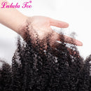 Afro Kinky Curly Clip In Human Hair Extensions 4B 4C Brazilian Remy Hair Natural Color 7Pcs/Set 120G For A Head Lulalatoo