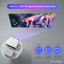 WZATCO C3 4D Keystone LED Projector 4K Android 10.0 WIFI 1920*1080P Proyector Home Theater 3D Media Video player Game Beamer
