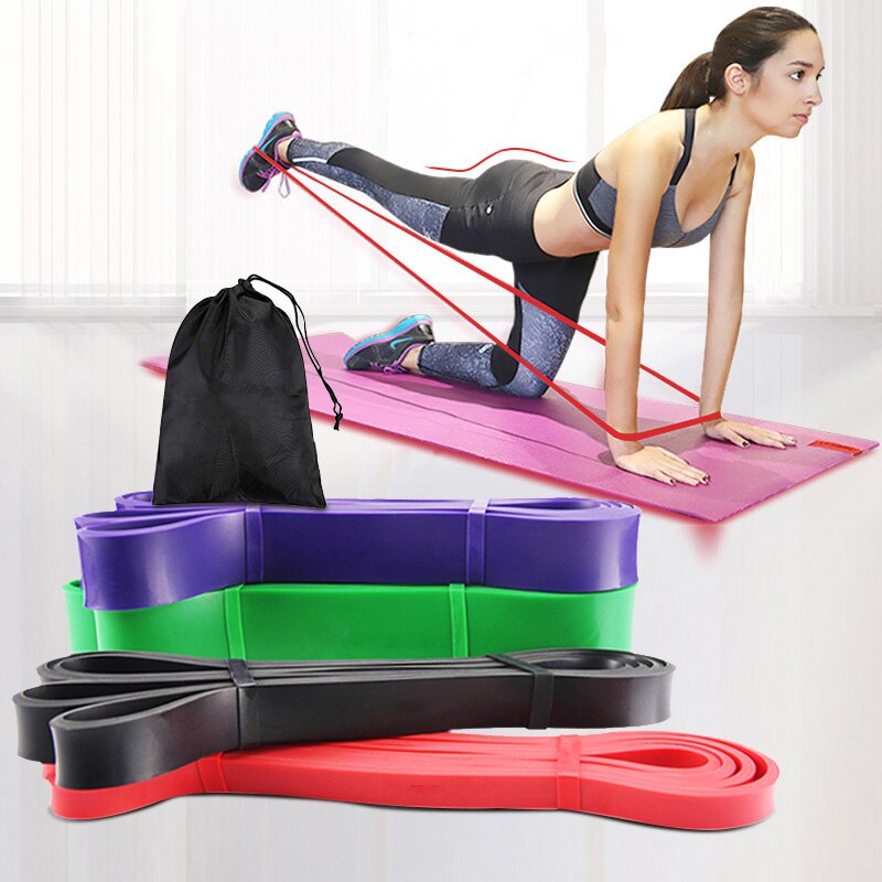 6 colores bandas de resistencia para Yoga goma hogar interior Fitness pull up loop Pilates deporte banda elástica entrenamiento equipo de entrenamiento