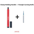 DSPIAE TS-01 Gundam Military Model Making Tool Tungsten Steel Triangle Carving Knife Hobby Accessory