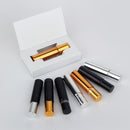 50 unids/lote 10ml caja de embalaje botella de aceite esencial botella de bola de rodillo de acero inoxidable botella de vidrio de Perfume cosmético de viaje