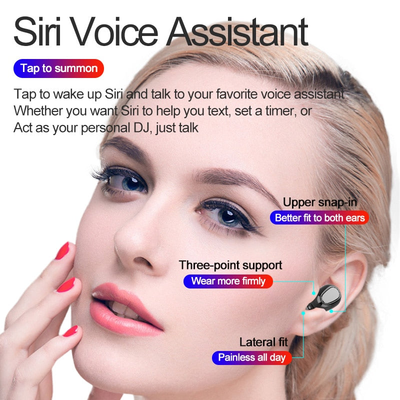 TWS Mini L21 Pro Headphones Wireless Sports Earbuds Waterproof Stereo Surround Sound Works On All Smartphones Bluetooth Earphone