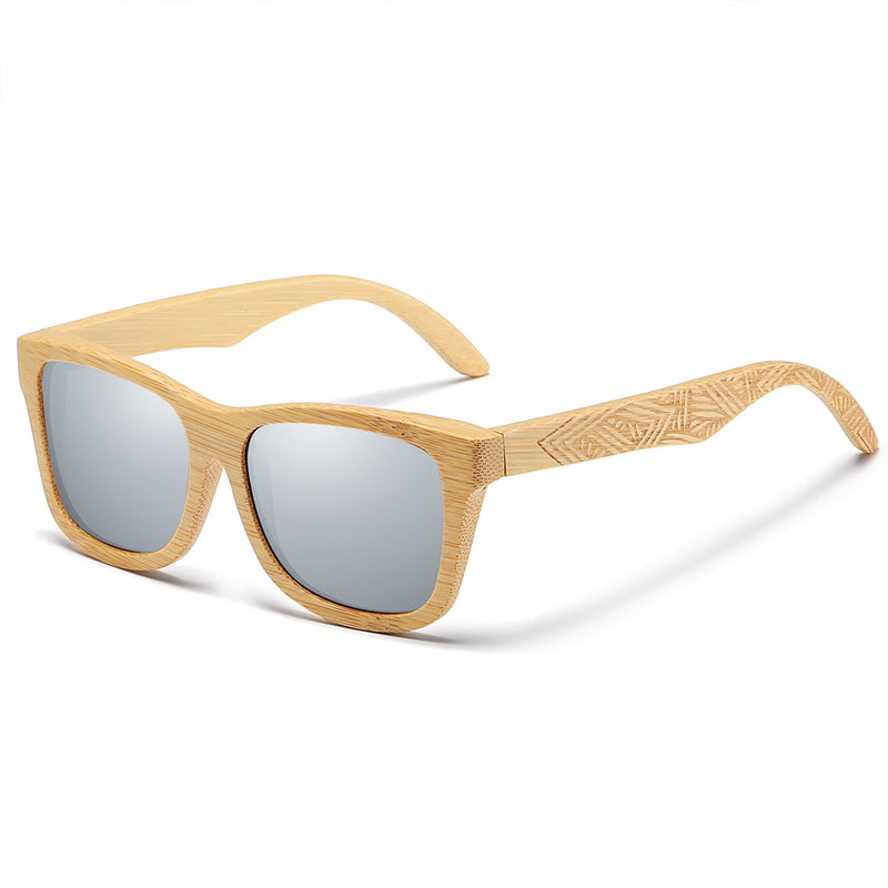 EZREAL Brand Design Handmade Natural Wooden Bamboo Sunglasses Luxury Sunglasses Polarized Wooden Oculos de sol masculino