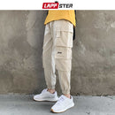LAPPSTER Men Japanese Streetwear Cargo Pants 2022 Overalls Mens Pockets Hip Hop Joggers Pants Black Fashions Sweatpants 5XL