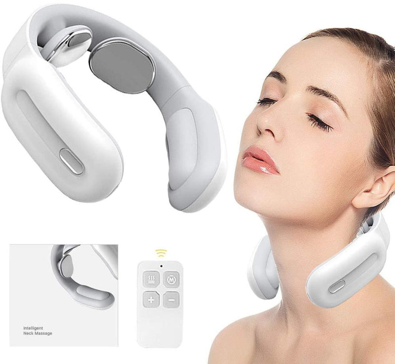 New Remote Smart Neck Shoulder EMS Muscle Massager Trainer Relaxation Electric Pain Relief ToolCervical Vertebra Physiotherapy