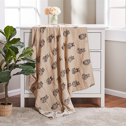 120X110cm Baby Blankets Newborn Swaddle Wrap Blankets Cotton Infant Muslin Diaper Cloth Blanket Towel