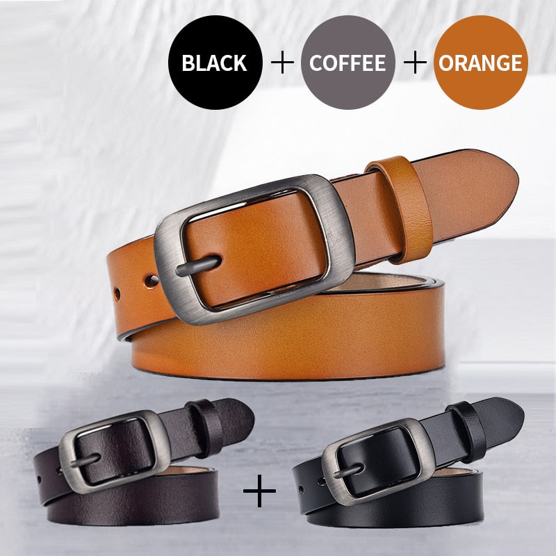 DWTS  Women Belt Fashion Female Belt Women Genuine Leather Belts For Women Female Belts Pin Buckle belts Fancy Vintage for Jeans