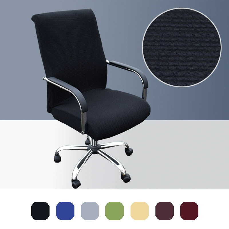 Stuhlabdeckung für Bürocomputer, elastische Stuhlabdeckung, schmutzabweisende, abnehmbare Stuhlabdeckung für den Heimsessel