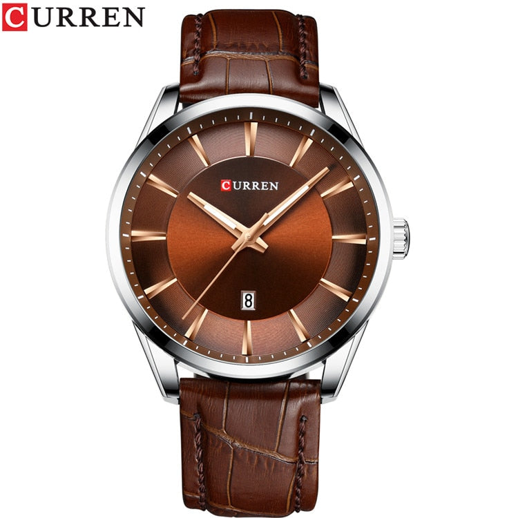 CURREN Neue Quarzuhren für Männer Lederband Männliche Armbanduhren Top Luxusmarke Business Herrenuhr Reloj Hombres