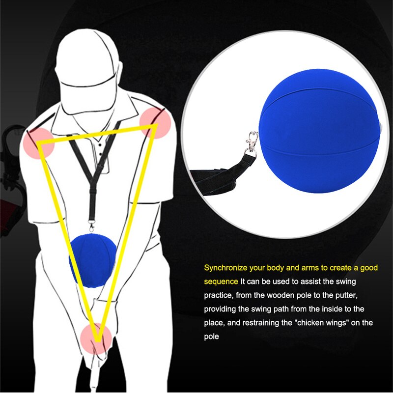 4 unid/set Golf Swing Training Aid Arm Band Trainer Impact Ball Inflator Postura Corrección de movimiento para la práctica de principiantes