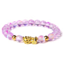 Pulsera con cuentas de piedra lunar de 8mm para Mujeres Hombres Chakra Yoga piedra brillante pulsera con abalorios pulsera hecha a mano joyería