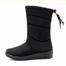 Botas de Mujer a la moda, Botas de invierno con borlas, Botas de nieve para Mujer, zapatos de Mujer, Botas de media pantorrilla, zapatos cálidos de invierno de talla grande 44