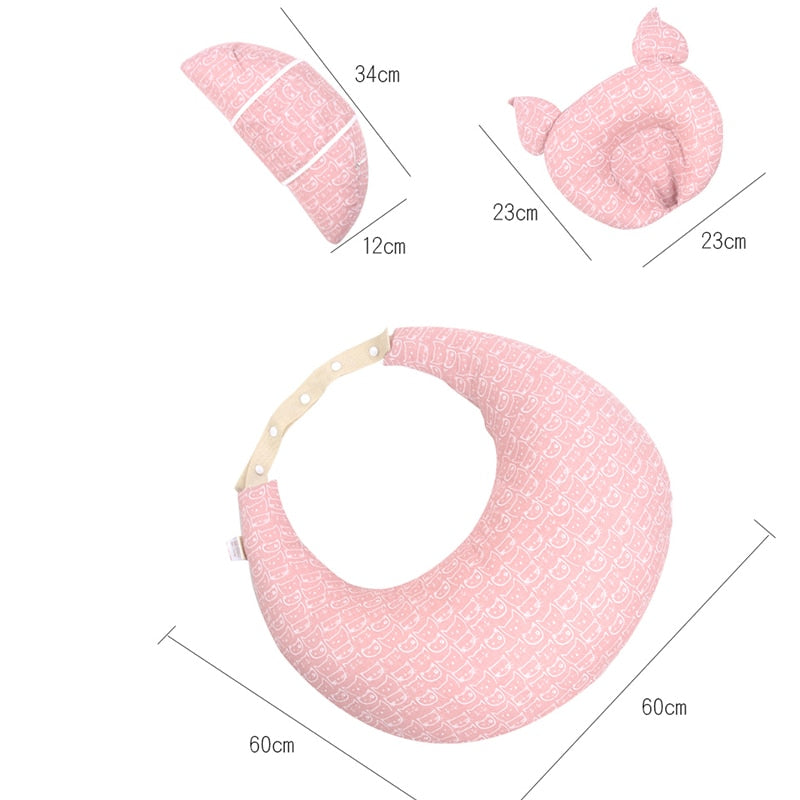 Multifunction Nursing Pillow Baby Maternity Breastfeeding Pillow Adjustable Pregnant woman Waist Cushion  Layered Washable Cover