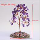 1pc Natural  Amethyst Rose Quartz Tree of Life Rock Mineral Specimen Reiki Healing Home Decoration DIY Gifts Souvenir