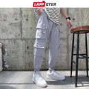 LAPPSTER Men Japanese Streetwear Cargo Pants 2022 Overalls Mens Pockets Hip Hop Joggers Pants Black Fashions Sweatpants 5XL
