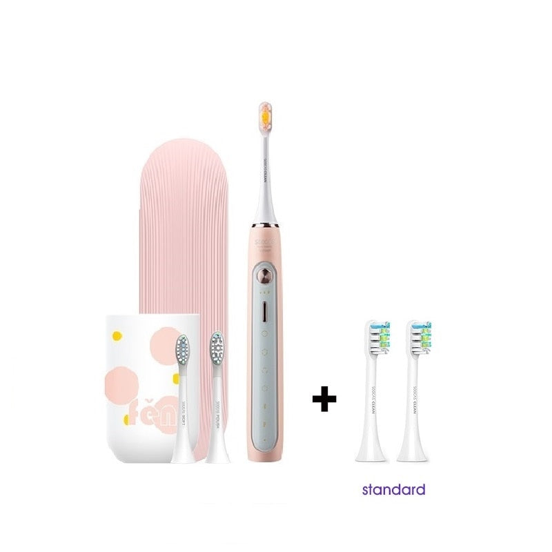 SOOCAS X5 Elektrische Zahnbürste Wiederaufladbare Smart Sonic Toothbrush Automatische Ultraschallzahnbürste Zahnreinigung 12 Modi IPX7
