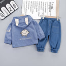 3 Pieces Baby Boy Clothes Set Infant Kids Zipper Jacket + T Shirt + Jeans Child Costume Children Clothing