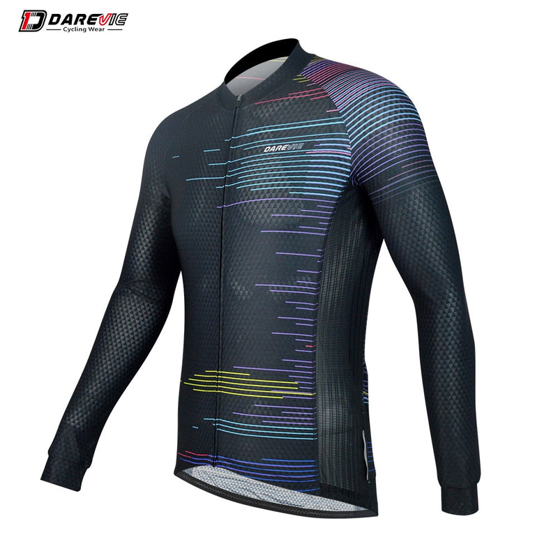 Camiseta de ciclismo DAREVIE de verano, transpirable, de secado rápido, para hombre, camiseta de manga larga para ciclismo, camiseta de ciclismo profesional antideslizante de alta calidad para equipo